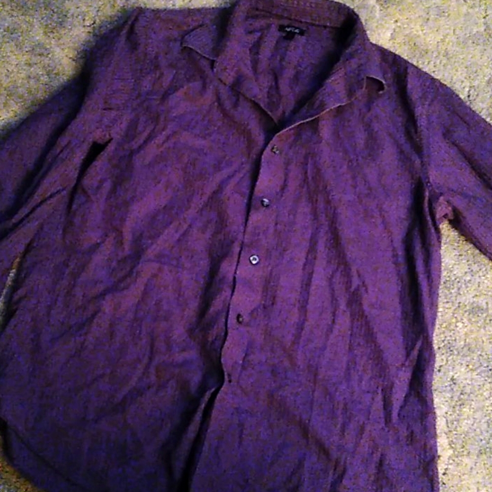 APT.9 young men's Large long sleev button up shir
